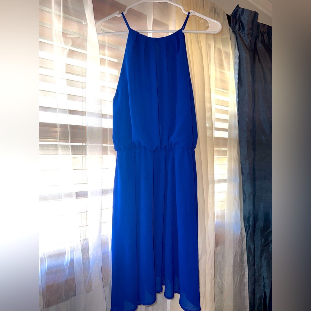 Blue casual dress